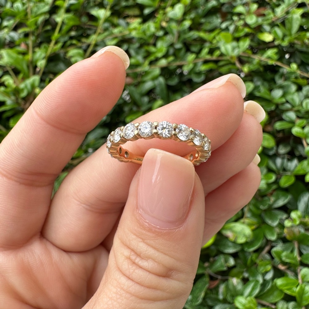 Gold Diamond Eternity Band
